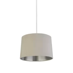 House Beautiful Samet Velvet Drum Shade - Grey - 30cm -Lighting Promotion Store 12882900 1904861162015239