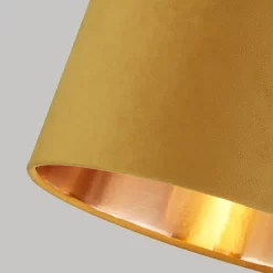 House Beautiful Samet Velvet Drum Shade -Ochre - 30cm 11 House Beautiful Samet Velvet Drum Shade -Ochre - 30cm -Lighting Promotion Store 12882902 1724884447709320