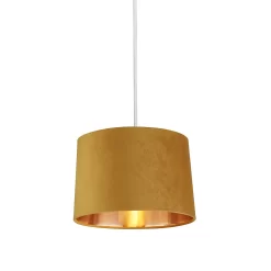 House Beautiful Samet Velvet Drum Shade -Ochre - 30cm 9 House Beautiful Samet Velvet Drum Shade -Ochre - 30cm -Lighting Promotion Store 12882902 9344884447651108
