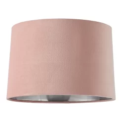 House Beautiful Samet Velvet Drum Shade - Pink - 30cm