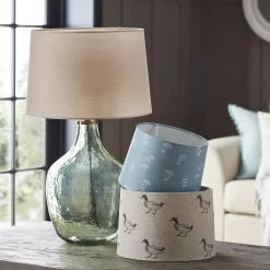 Country Living Annabelle Patterned Cotton Drum Lamp Shade - 25cm -Lighting Promotion Store 12882915 2004861119709269