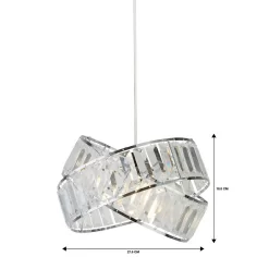 Dita 2 Band Chrome Non-Elec Light Shade -Lighting Promotion Store 12886903 8474936869513366
