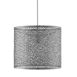 Vanessa Easy Fit Lamp Shade - Chrome -Lighting Promotion Store 12886908 1214975483784886