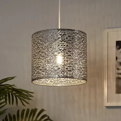 Vanessa Easy Fit Lamp Shade - Chrome