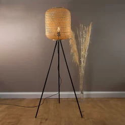 Reid Bamboo Floor Lamp -Lighting Promotion Store 12891604 1184920555983910