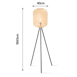 Reid Bamboo Floor Lamp -Lighting Promotion Store 12891604 6124860401921586