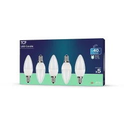 TCP Led Candle 40w Ses Daylight Bulb 5pk -Lighting Promotion Store 12891682 2014974963555549