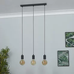 Jay 3 Light Ceiling Fitting - Charcoal -Lighting Promotion Store 12908187 1365049847590903
