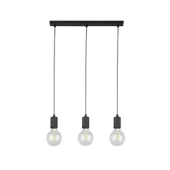 Jay 3 Light Ceiling Fitting - Charcoal -Lighting Promotion Store 12908187 4044936635544920