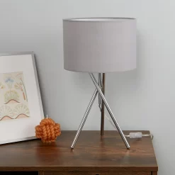 Bella Tripod Table Lamp - Grey -Lighting Promotion Store 12908191 1005042039994156