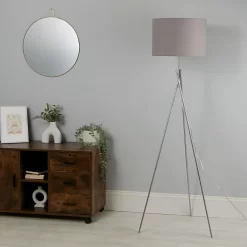 Bella Tripod Floor Lamp - Grey 12 Bella Tripod Floor Lamp - Grey -Lighting Promotion Store 12908200 5715042038653354