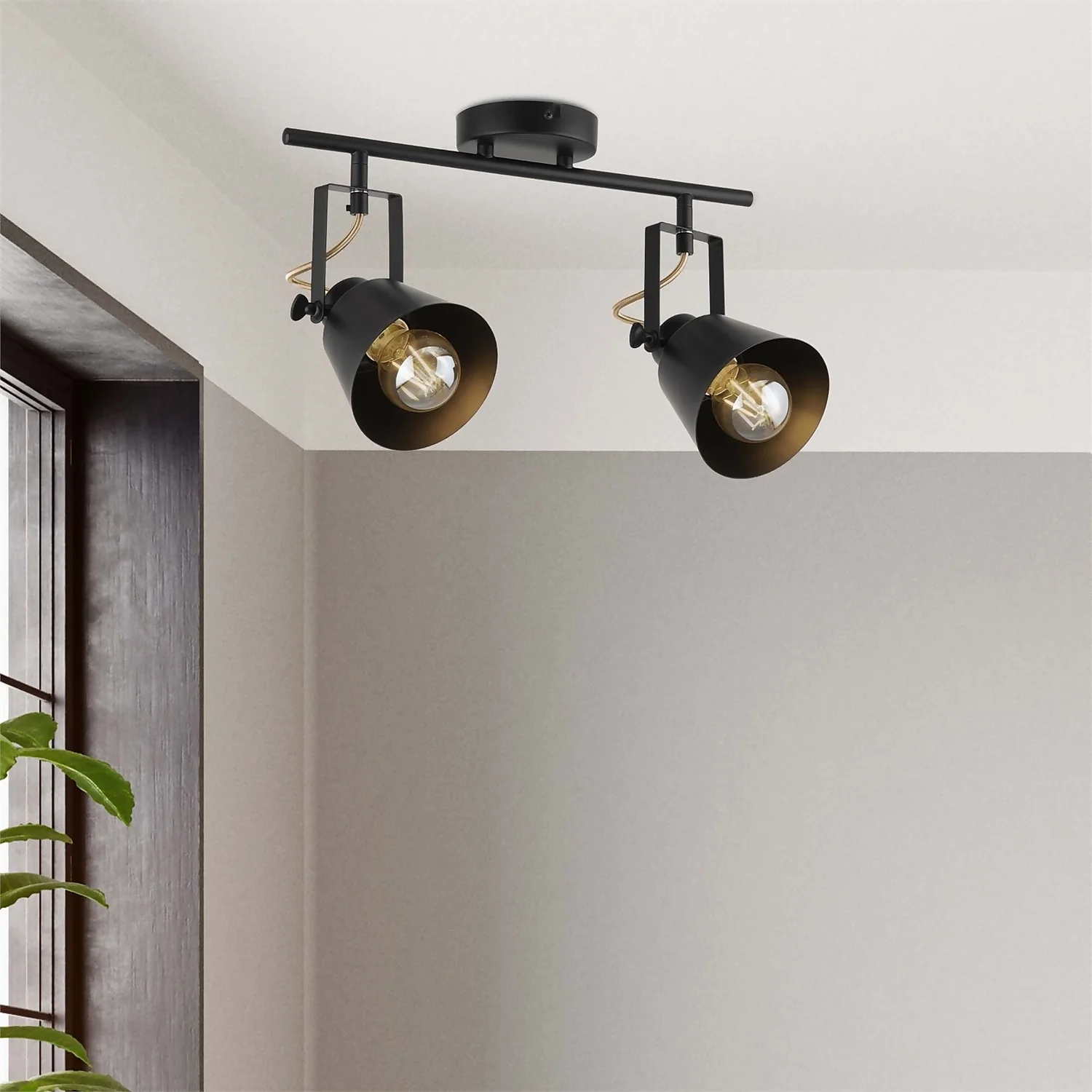 Abigail 2 Lamp Spotlight Bar - Black 5 Abigail 2 Lamp Spotlight Bar - Black - Image 3