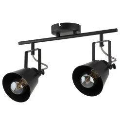 Abigail 2 Lamp Spotlight Bar - Black