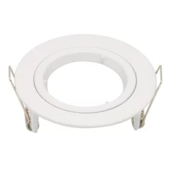 GU10 Single Fixed Downlight, White Finish