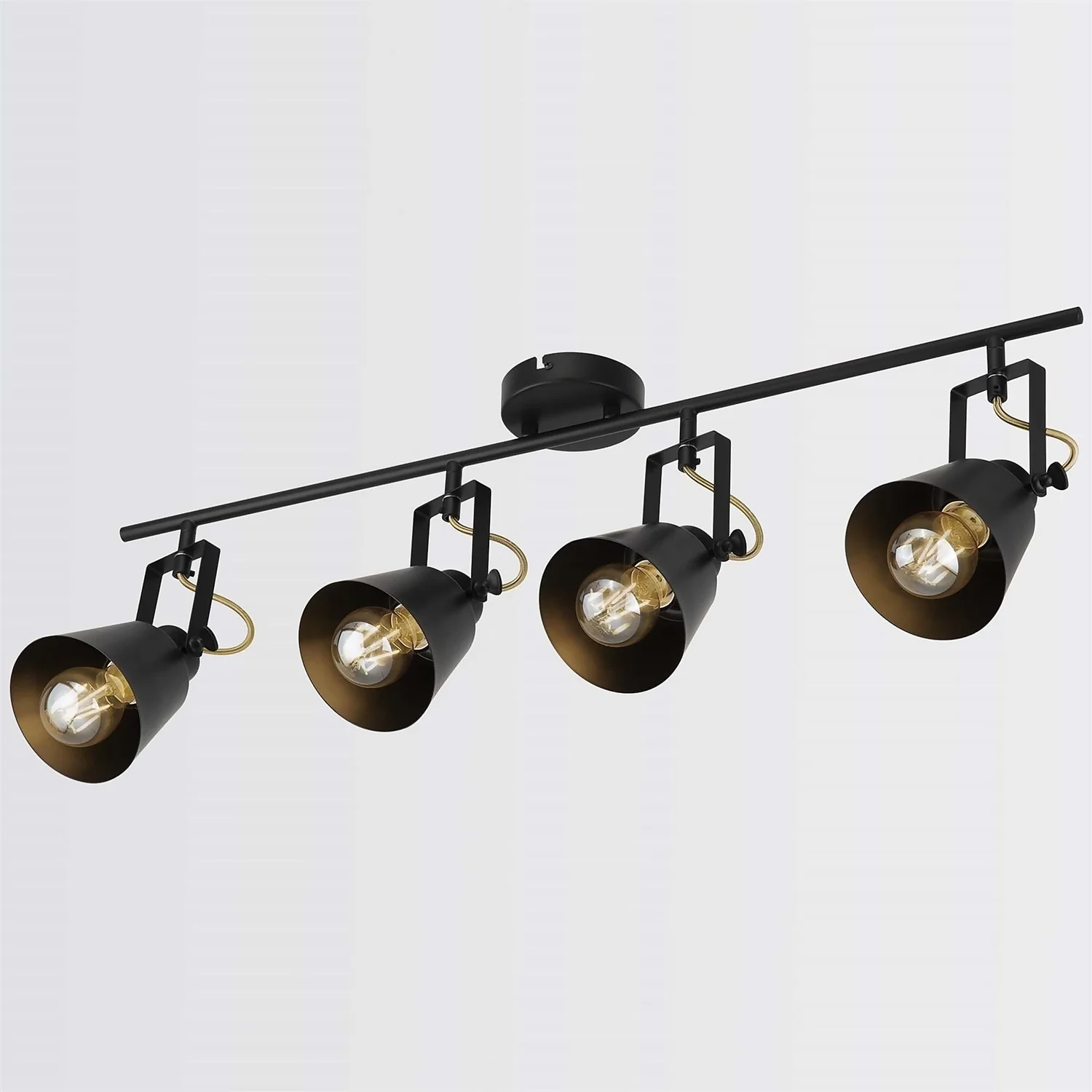 Abigail 4 Lamp Spotlight Bar - Black 4 Abigail 4 Lamp Spotlight Bar - Black - Image 2