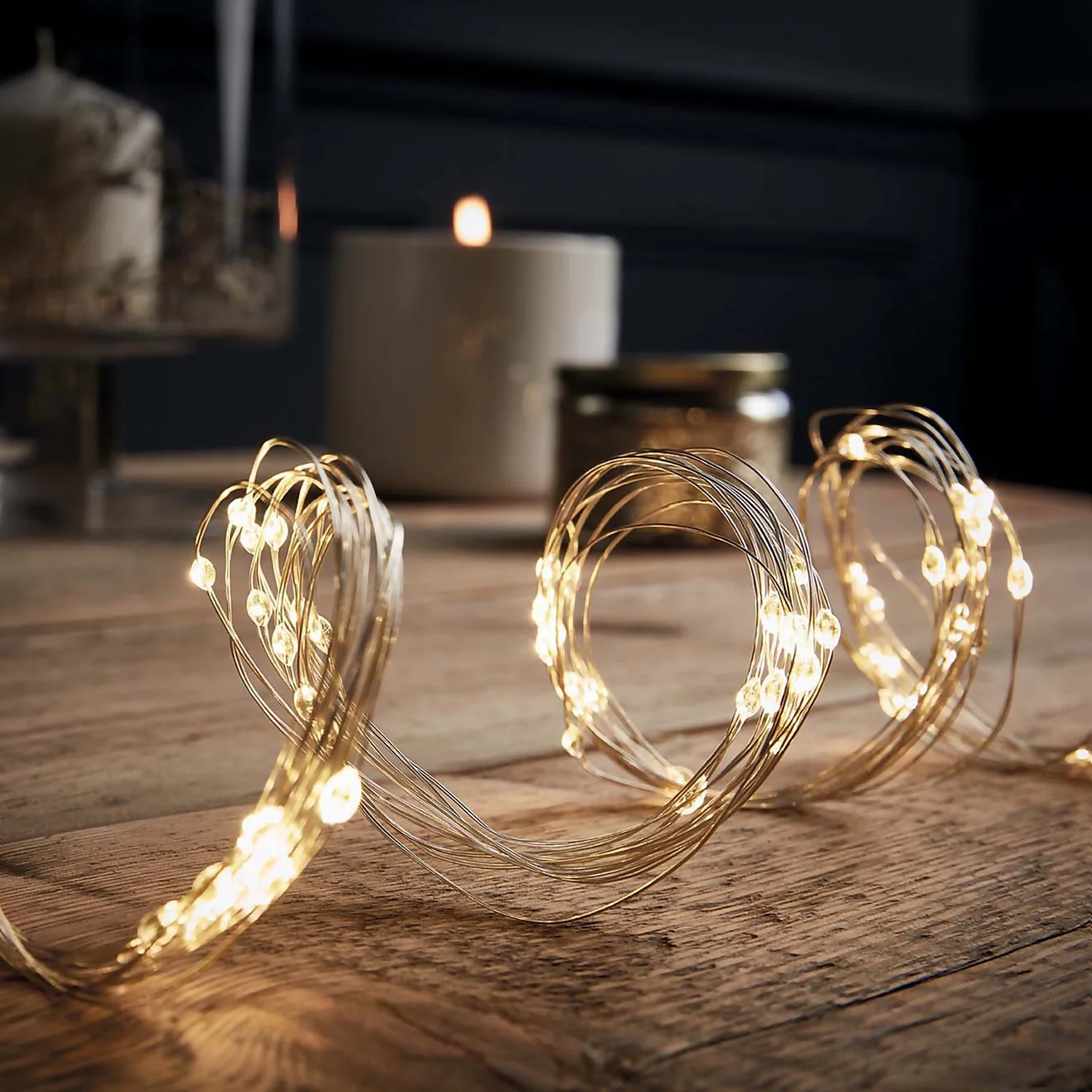 2.5M LED Silver Copper Wire Christmas Tree Lights 12 Strands - Warm White 3 2.5M LED Silver Copper Wire Christmas Tree Lights 12 Strands - Warm White