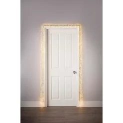 800 LED Silver Copper Wire Cluster Door Garland Christmas Lights -Lighting Promotion Store 12939852 8474884309186618