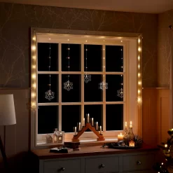 Snowflake LED Pinwire Christmas Window Curtain Light -Lighting Promotion Store 12945703 7604884276975759