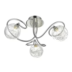 Lola 3 Light Semi Flush Ceiling Light Fitting