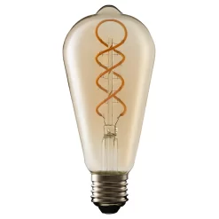 TCP Decorative Lightbulb Soft Filament ST64 Cage ES 4W/23W Warm Amber 1 Pack