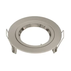 Gu10 Single Fixed Downlight - Brushed Nickel