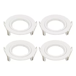 GU10 Fixed Downlight 4 Pack - White Finish
