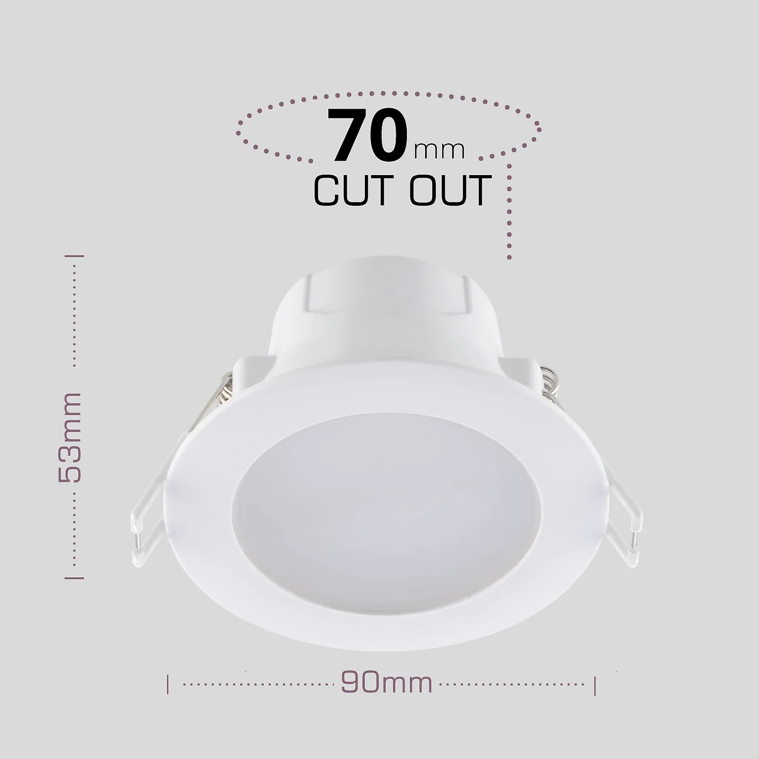 7W Dimmable Tri-Colour Pack Of 10 LED Downlights 5 7W Dimmable Tri-Colour Pack Of 10 LED Downlights - Image 3