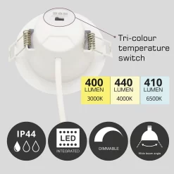 7W Dimmable Tri-Colour Pack Of 10 LED Downlights 10 7W Dimmable Tri-Colour Pack Of 10 LED Downlights -Lighting Promotion Store 13031824 9884860677025330