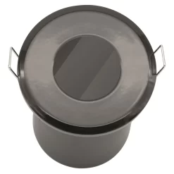 Fixed Fire Rated IP65 Single Downlight - Black