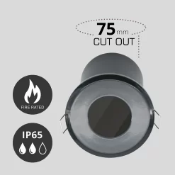 Fixed Fire Rated IP65 Single Downlight - Black 7 Fixed Fire Rated IP65 Single Downlight - Black -Lighting Promotion Store 13031828 1614860685122648