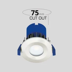 Fixed Fire Rated IP65 LED 5 Pack Downlight - Brushed Nickel 9 Fixed Fire Rated IP65 LED 5 Pack Downlight - Brushed Nickel -Lighting Promotion Store 13031829 1604860676658691