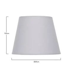Clyde Grey Taper Shade - 20cm -Lighting Promotion Store 13139363 1074900551804975