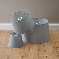 Clyde Grey Taper Shade - 20cm -Lighting Promotion Store 13139363 1434920559401810