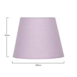 Clyde Mauve Taper Shade - 20cm -Lighting Promotion Store 13139365 5704900551764313