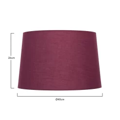 Clyde Plum Taper Shade - 40cm -Lighting Promotion Store 13139378 1634900552380996