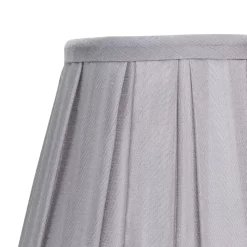 Raye Dove Pleated Taper Silk Shade - 20cm 12 Raye Dove Pleated Taper Silk Shade - 20cm -Lighting Promotion Store 13139384 1214900556520150