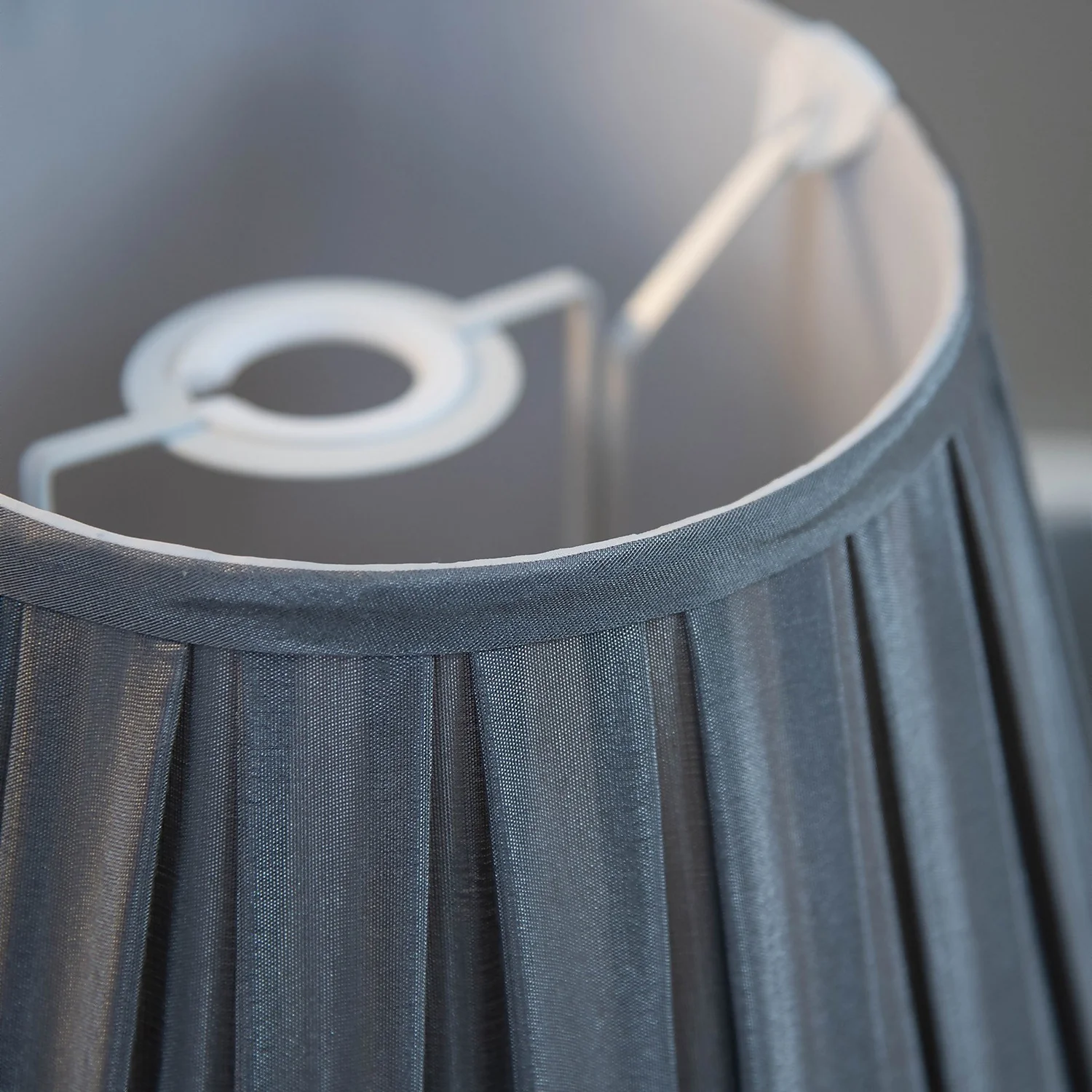 Raye Dove Pleated Taper Silk Shade - 20cm 8 Raye Dove Pleated Taper Silk Shade - 20cm - Image 6