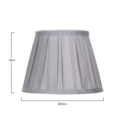 Raye Dove Pleated Taper Silk Shade - 20cm 13 Raye Dove Pleated Taper Silk Shade - 20cm -Lighting Promotion Store 13139384 6684900556549946