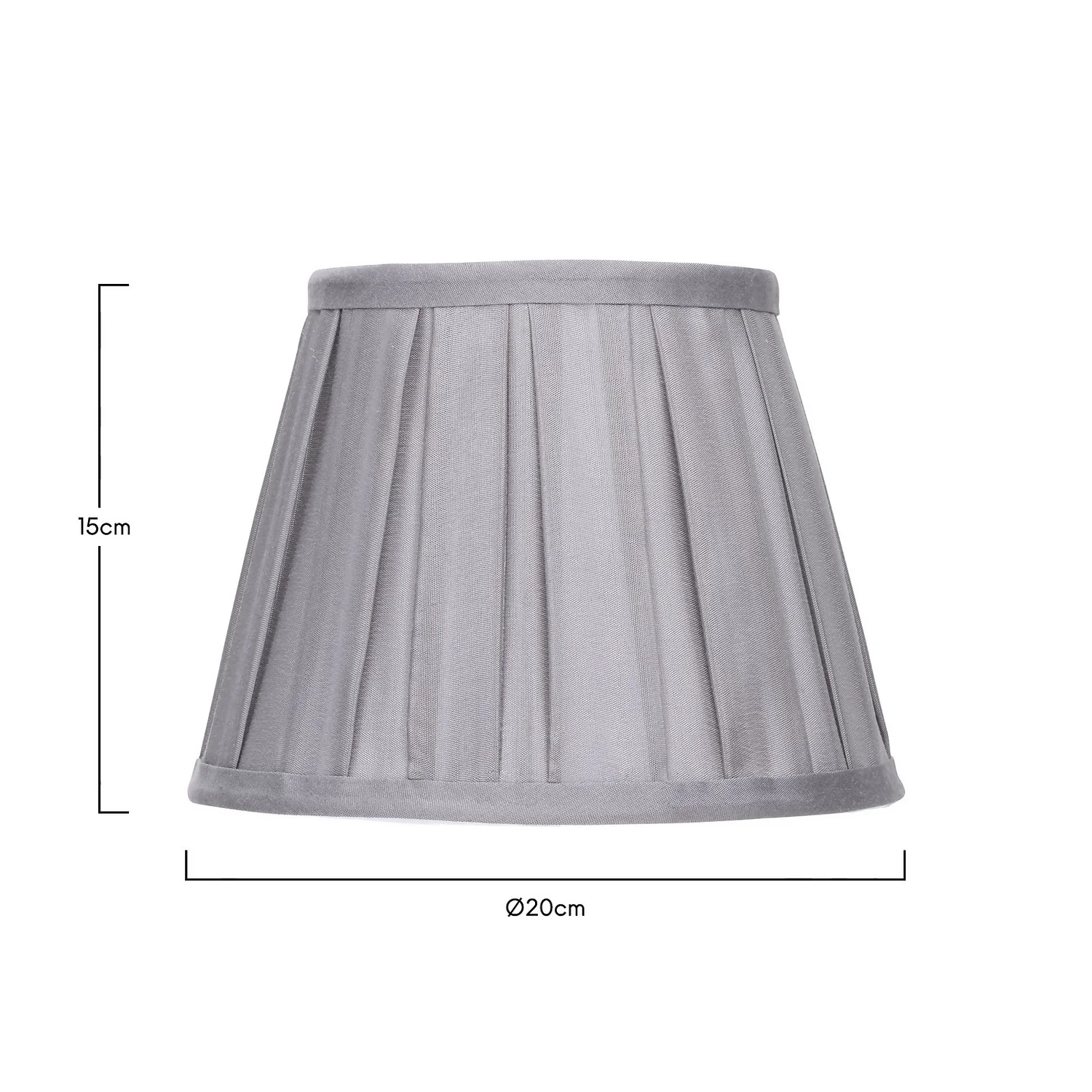 Raye Dove Pleated Taper Silk Shade - 20cm 7 Raye Dove Pleated Taper Silk Shade - 20cm - Image 5