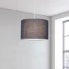 Clyde Navy Drum Shade - 30cm -Lighting Promotion Store 13139386 1204900551893247
