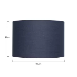 Clyde Navy Drum Shade - 30cm 12 Clyde Navy Drum Shade - 30cm -Lighting Promotion Store 13139386 1844900552003728