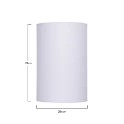 Clyde White Cylinder Shade - 16cm 13 Clyde White Cylinder Shade - 16cm -Lighting Promotion Store 13139387 4804900551381249