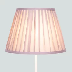 Raye Fig Pleated Taper Silk Shade - 30cm -Lighting Promotion Store 13139391 2084900556728089
