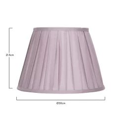 Raye Fig Pleated Taper Silk Shade - 30cm -Lighting Promotion Store 13139391 2314900556793981