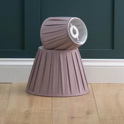 Raye Fig Pleated Taper Silk Shade - 30cm -Lighting Promotion Store 13139391 4084944148113660