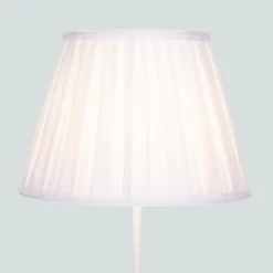 Raye White Pleated Taper Silk Shade - 30cm -Lighting Promotion Store 13139392 2074900556746053