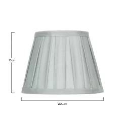Raye Duck Egg Pleated Taper Silk Shade - 20cm -Lighting Promotion Store 13139394 3274900556359497