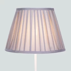 Raye Dove Pleated Taper Silk Shade - 30cm 13 Raye Dove Pleated Taper Silk Shade - 30cm -Lighting Promotion Store 13139400 1014900556714112
