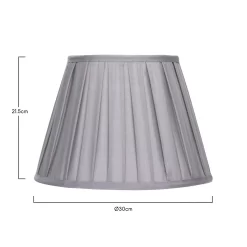 Raye Dove Pleated Taper Silk Shade - 30cm 15 Raye Dove Pleated Taper Silk Shade - 30cm -Lighting Promotion Store 13139400 1834900556786931