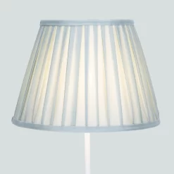Raye Duck Egg Pleated Taper Silk Shade - 30cm -Lighting Promotion Store 13139401 1054900556731305